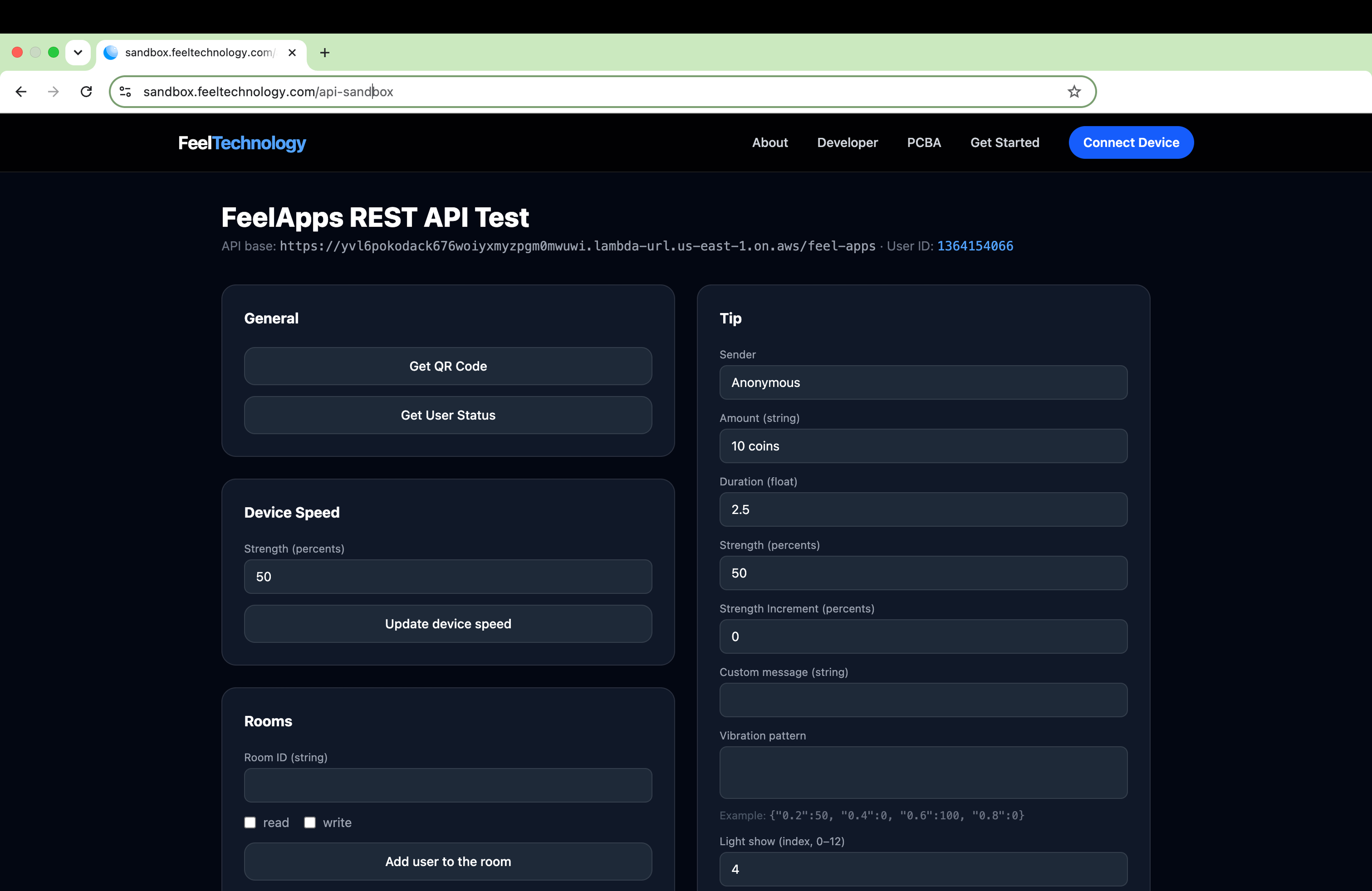 test api image